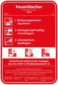 Feuerlöscher Anleitung