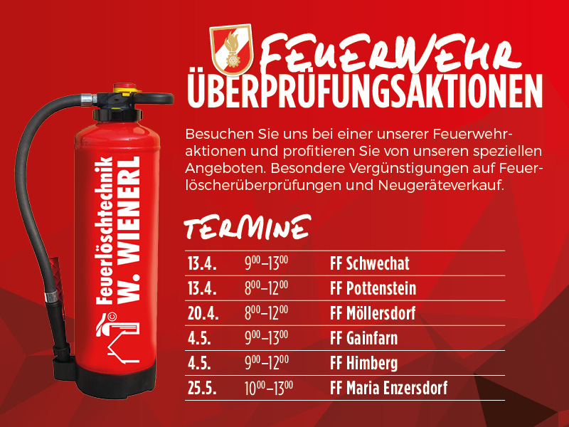 Fettbrandlöscher - Aufladelöscher - Feuerloeschtechnik W. Wienerl